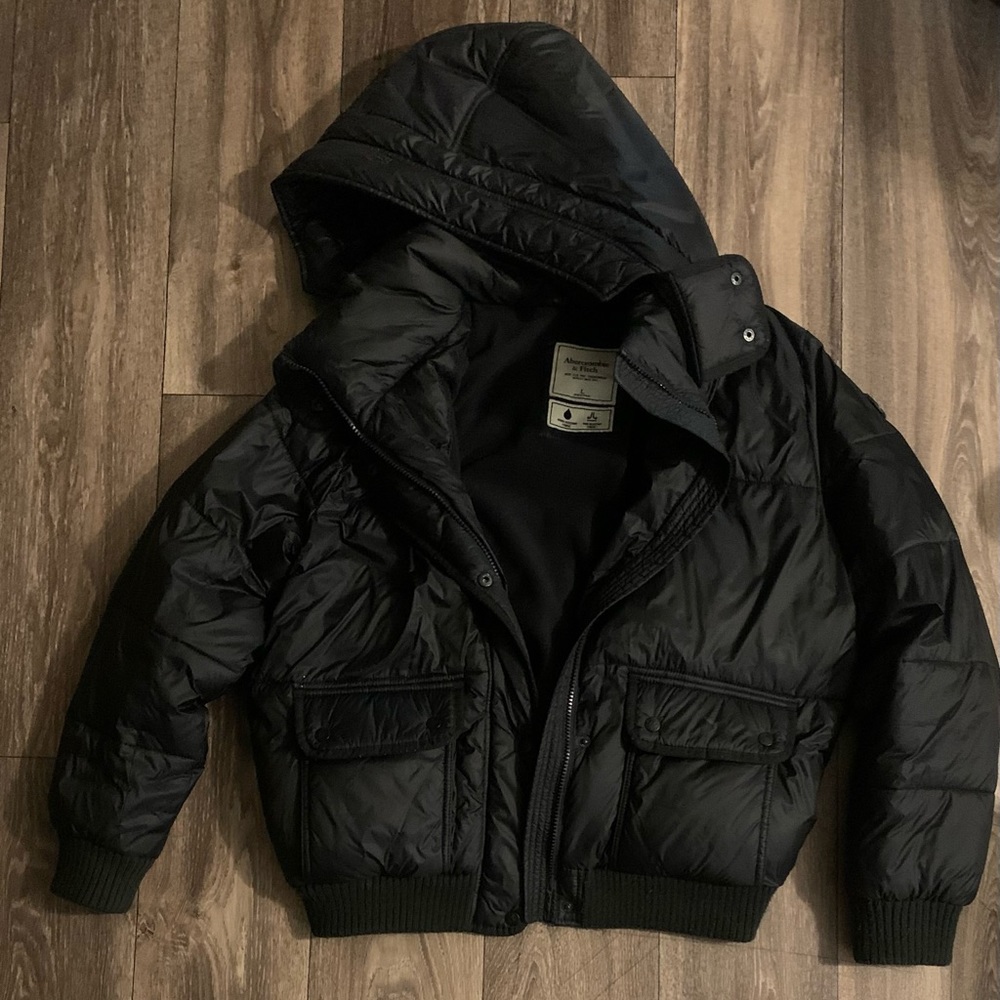 Women’s Abercrombie and Fitch Puffer Jacket/Coat Black Size Large